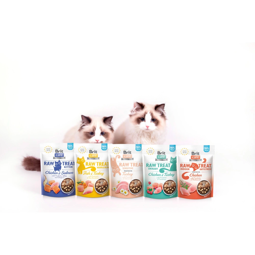 Ласощі Brit Raw Treat Freeze-dried Indoor and Antistress д/домашніх котів д/заспокоєння курка 40 г