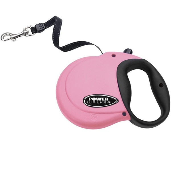 Повідець-рулетка для собак Power Walker Coastal Retractable Leash, Рожевий, XS, до 7.3кг, стрічка 3.6м