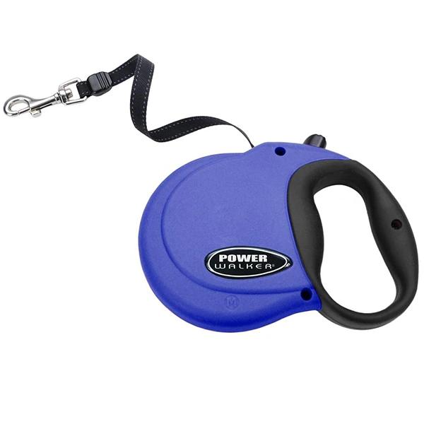 Повідець-рулетка для собак Power Walker Coastal Retractable Leash, Синій, для собак до 14.5 кг, стрічка 4.8м