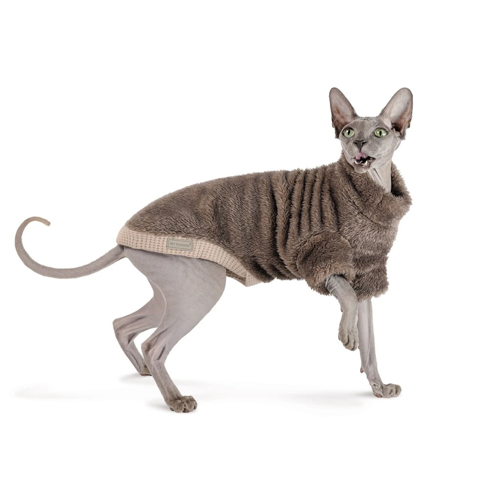 Светр Tim ТМ Pet Fashion для кота, розмір ХS кавовий