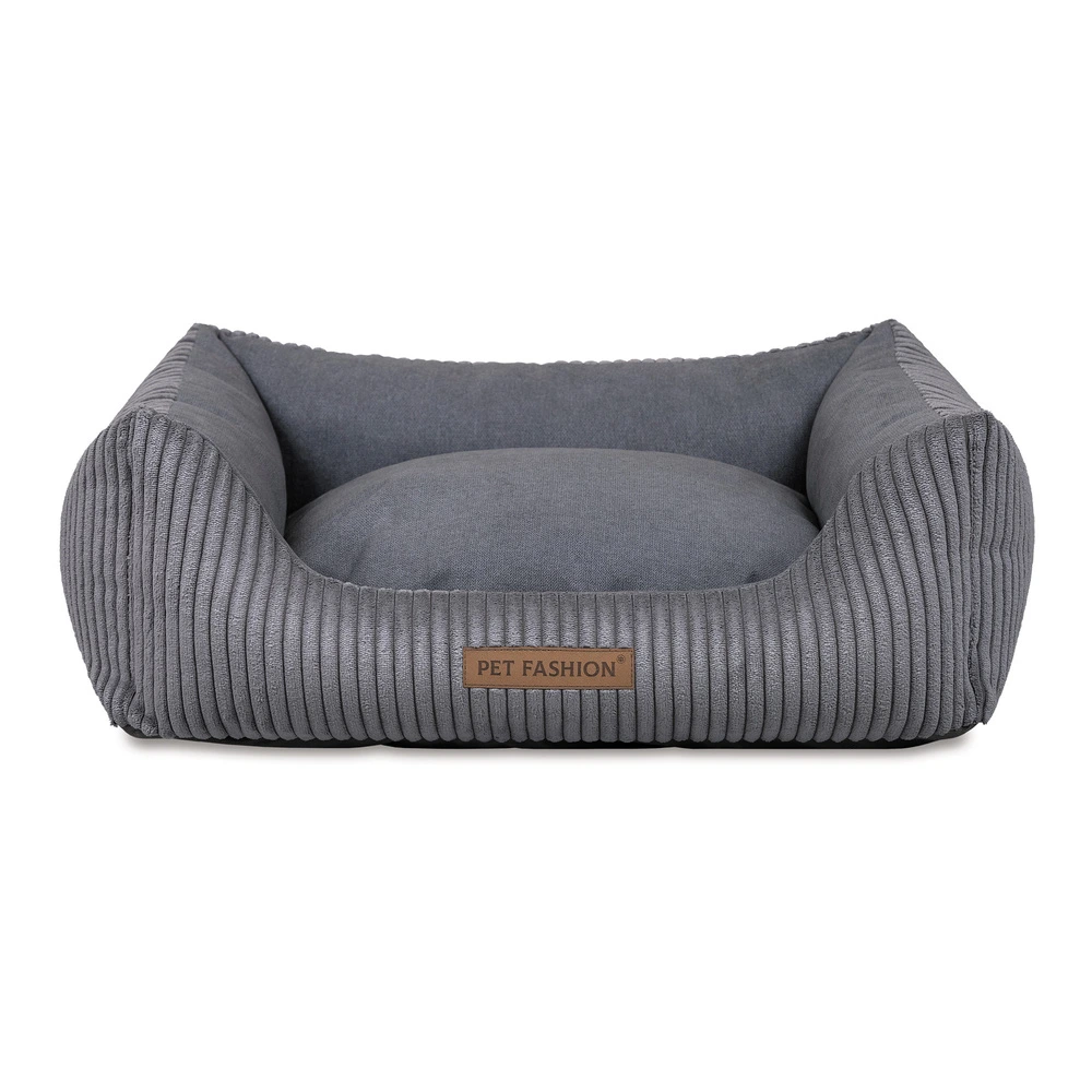 Лежак Pet Fashion DEVID для собак темно-сірий 62*50*19
