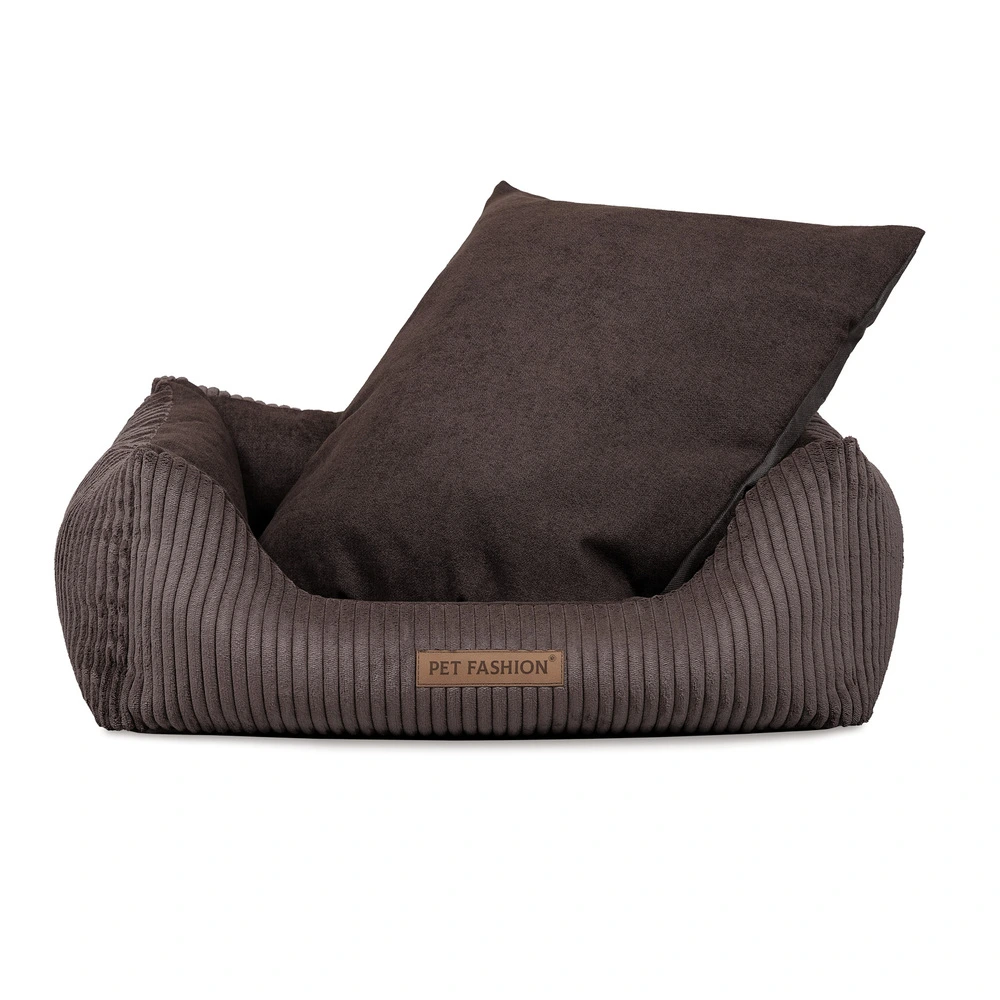 Лежак Pet Fashion DEVID для собак шоколадный 62*50*19