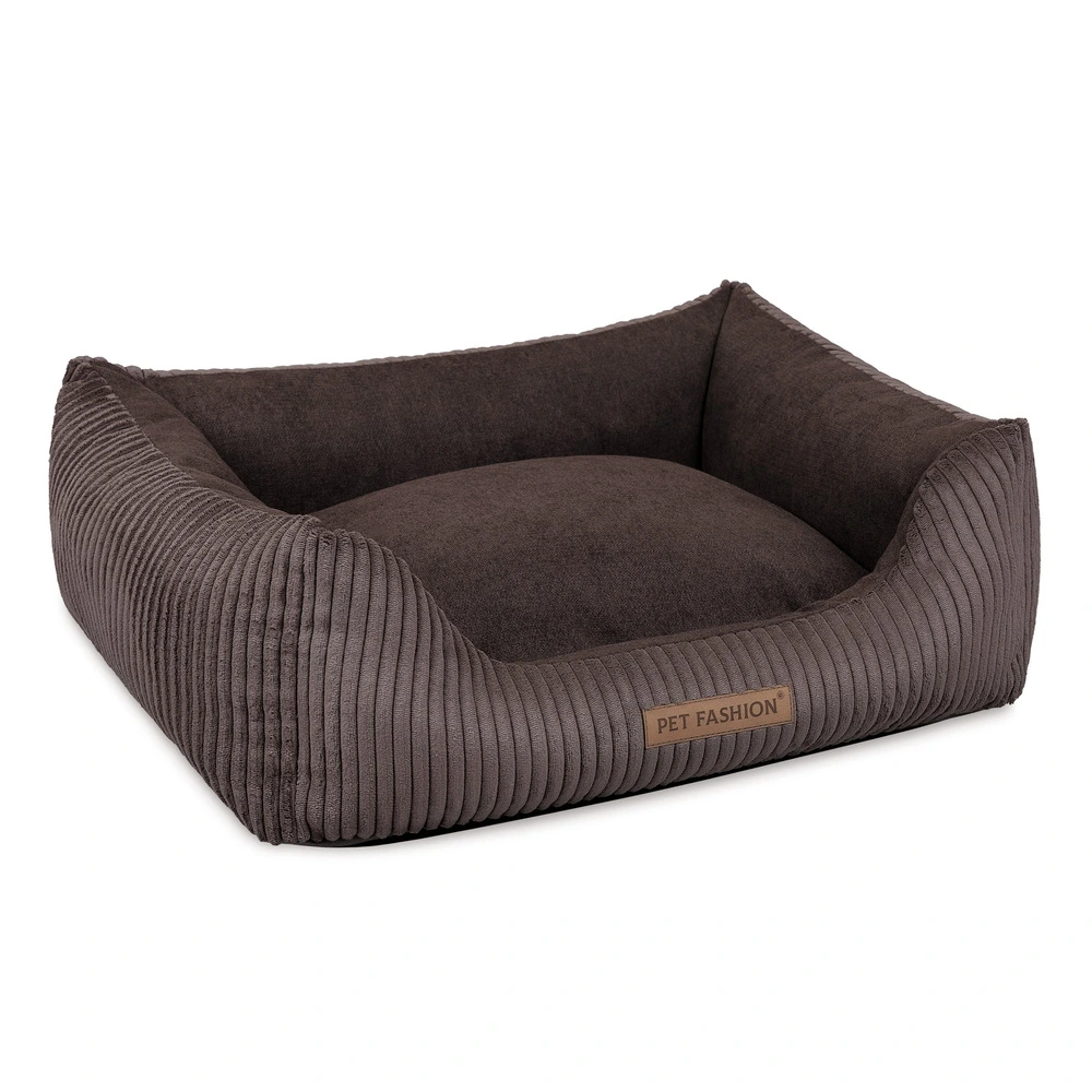 Лежак Pet Fashion DEVID для собак шоколадний 62*50*19