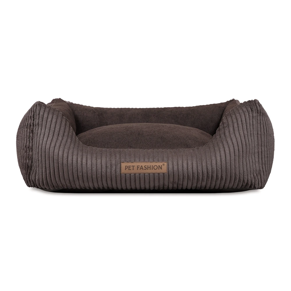 Лежак Pet Fashion DEVID для собак шоколадный 62*50*19