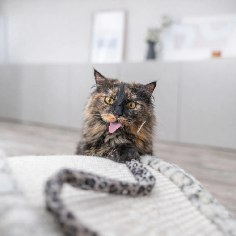 Іграшка Trixie для котів Вудочка з плюшевою котяча м'ята плюш/пластик 51 см