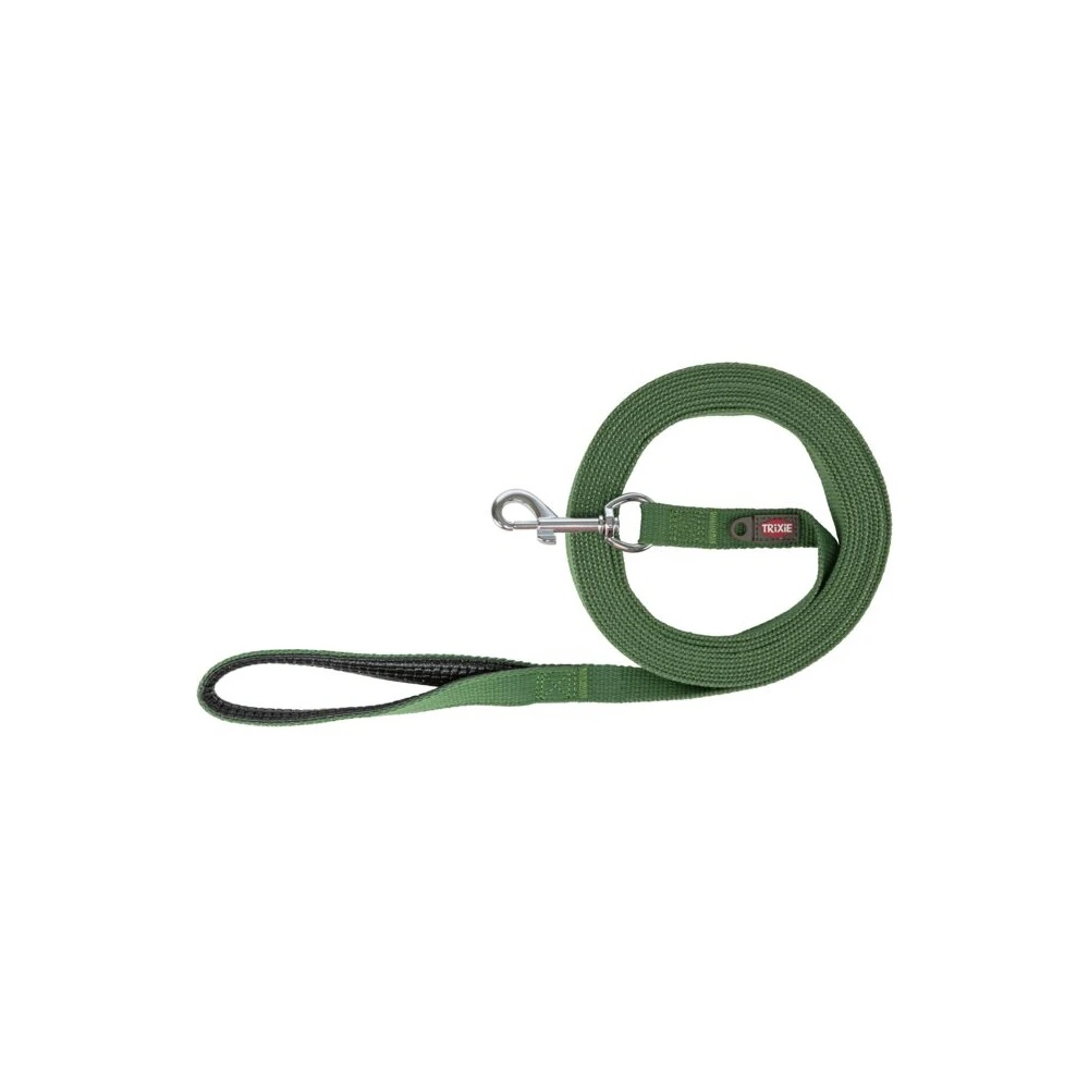 Поводок Trixie Tracking leash для собак хлопчатобумажный M 10 м 20 мм оливковый