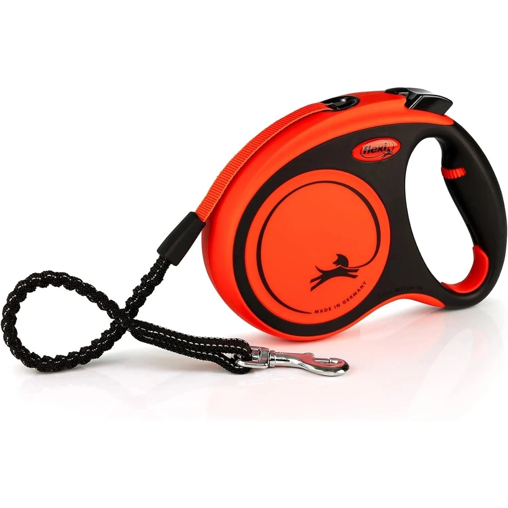 Поводок-рулетка Flexi для собак Xtreme оранжевая лента размер M 5 м/35 кг