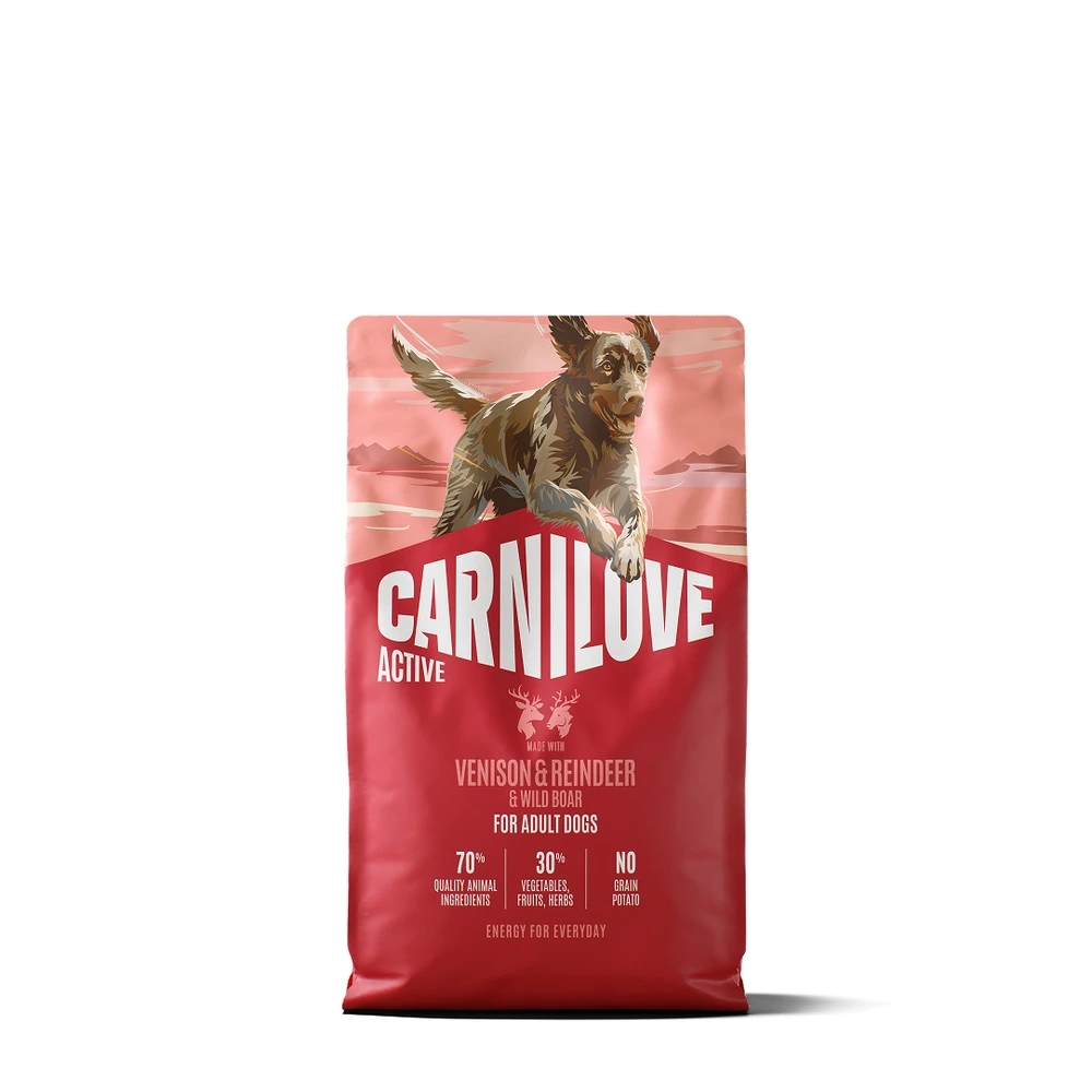 Корм сухий Carnilove Active Venison & Reindeer & Wild Boar Active Adults для активних cобак оленина і дикий кабан 4 кг