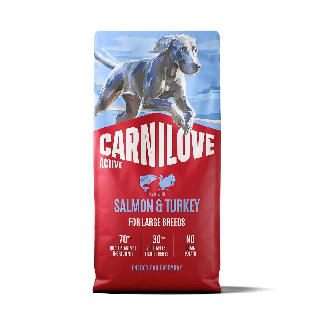 Корм сухий Carnilove Active Salmon & Turkey Large Breed для cобак великих порід лосось та індичка 12 кг