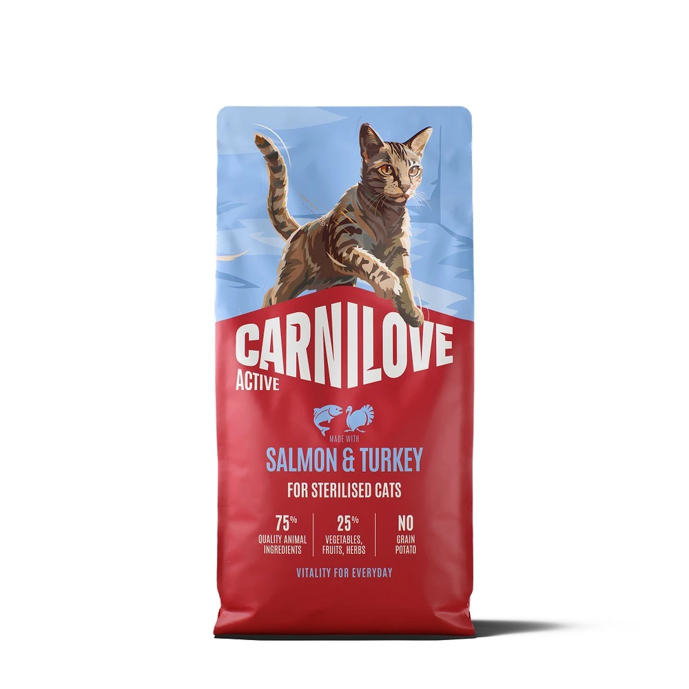 Корм сухий Carnilove Active Salmon & Turkey Sterilised для стерилізованих котів лосось та індичка 6 кг
