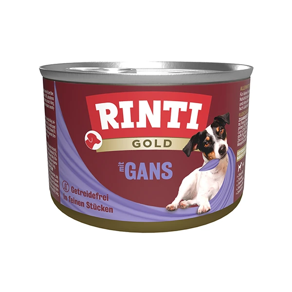 Вологий корм для собак Rinti Gold mit Gans, Гусак, 0.185 кг
