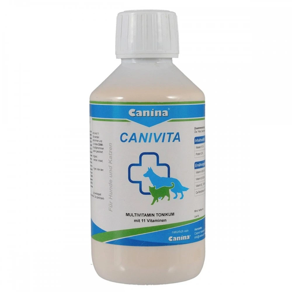 Вітамінний комплекс Canina Canivita для котів та собак універсальний зі швидким ефектом тонік 250 мл