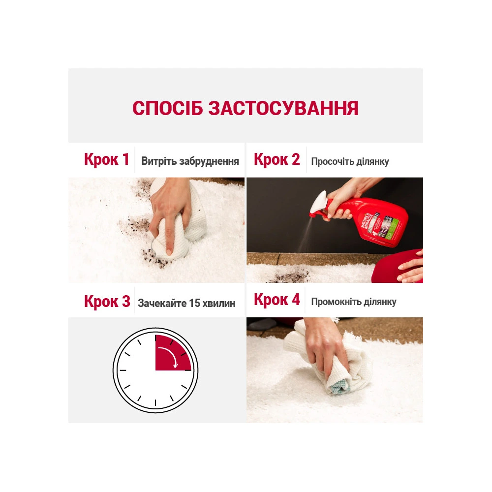 Засіб 8in1 Nature_s Miracle ADV Dog Stain and Odor Elimin Spray для усунення плям та запахів від собак з посиленою формулою