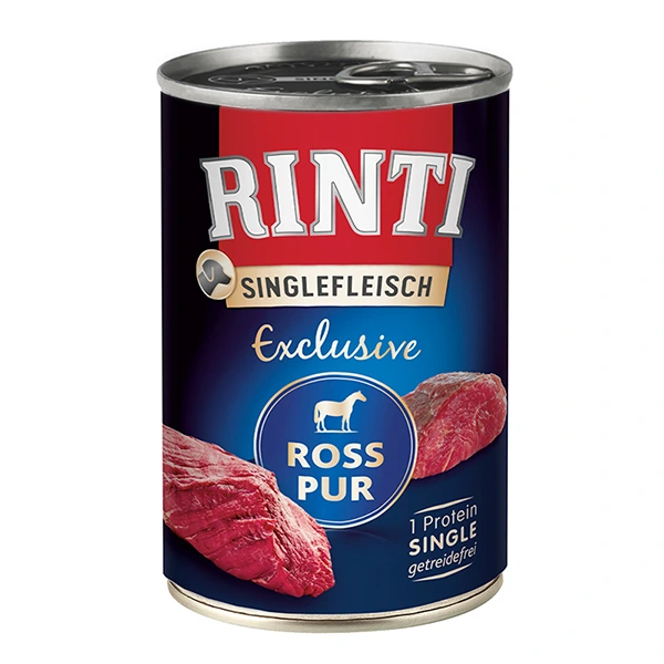 Корм для собак Rinti Singlefleisch Exclusive Ross Pur, Конина монопротеїн, 0.4 кг