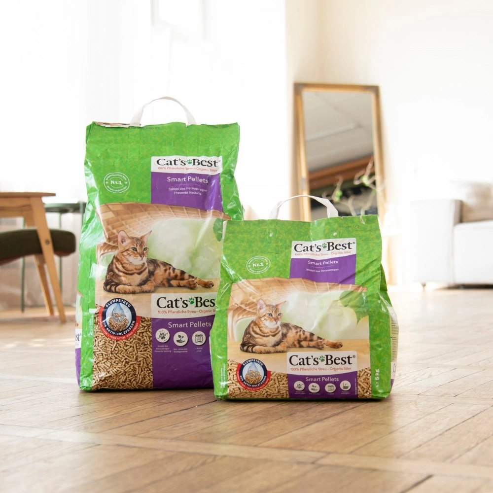 Наполнитель Cat’s Best для кошачьего туалета Smart Pellets древесный 20 л / 10 кг
