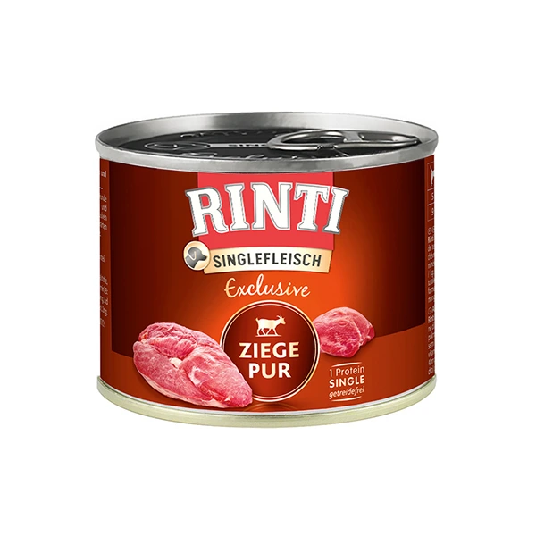 Корм для собак Rinti Singlefleisch Exclusive Ziege Pur, Коза монопротеїн, 0.185 кг