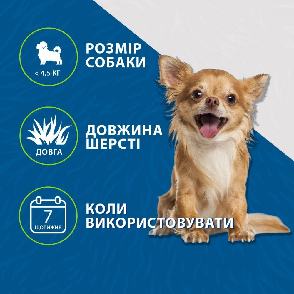 Фурминатор FURminator для собак с длинной шерстью Long Hair размер XS
