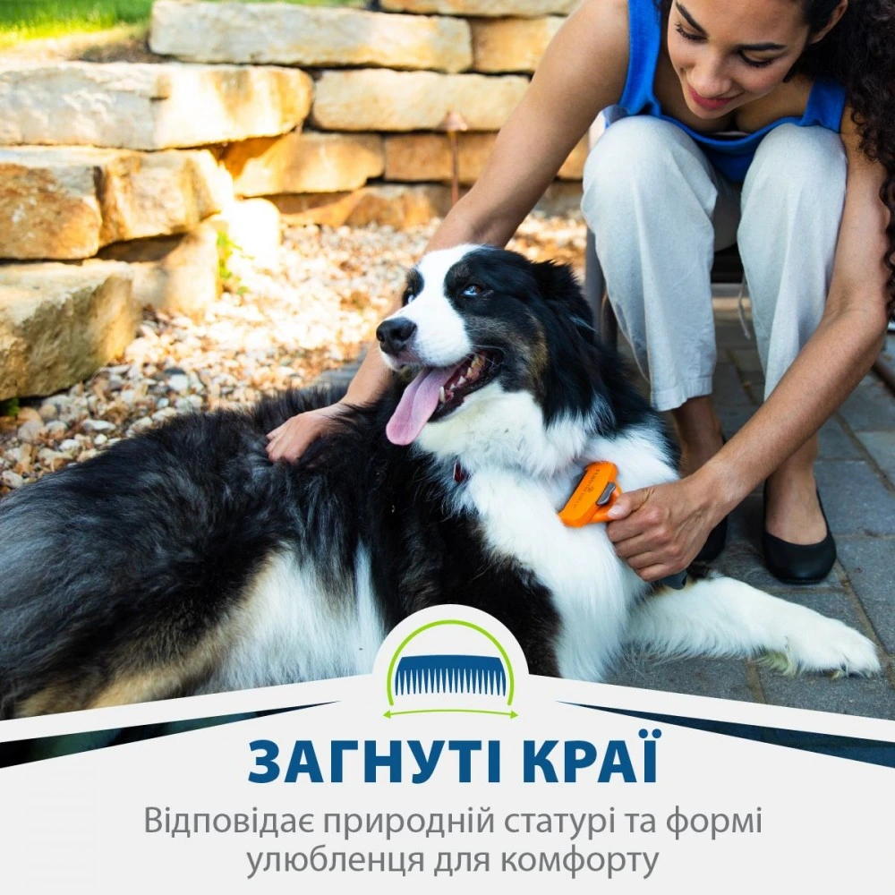 Фурминатор FURminator для собак с длинной шерстью Long Hair размер M