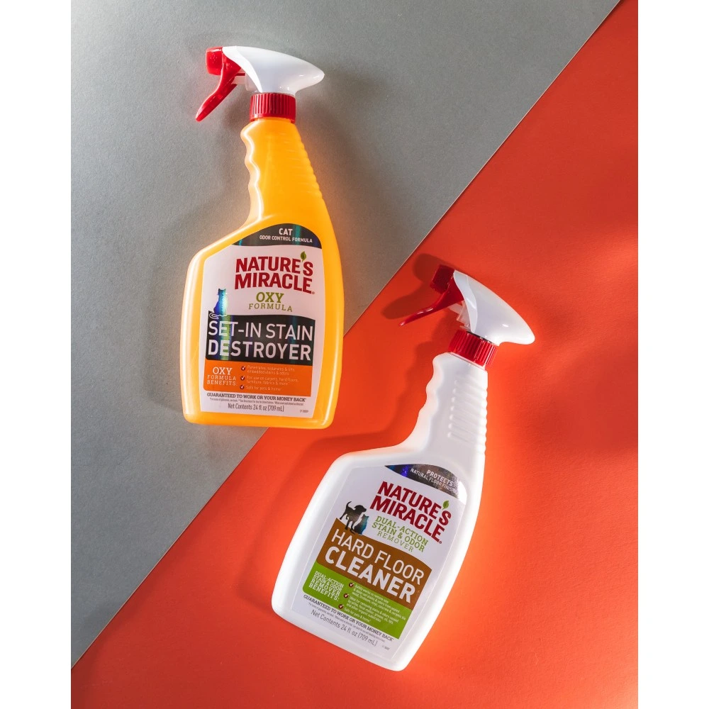Засіб 8in1 Nature s Miracle Hard Floor Cleaner Dual Action Stain and Odor Remover для усунення плям і запахів для всіх видів