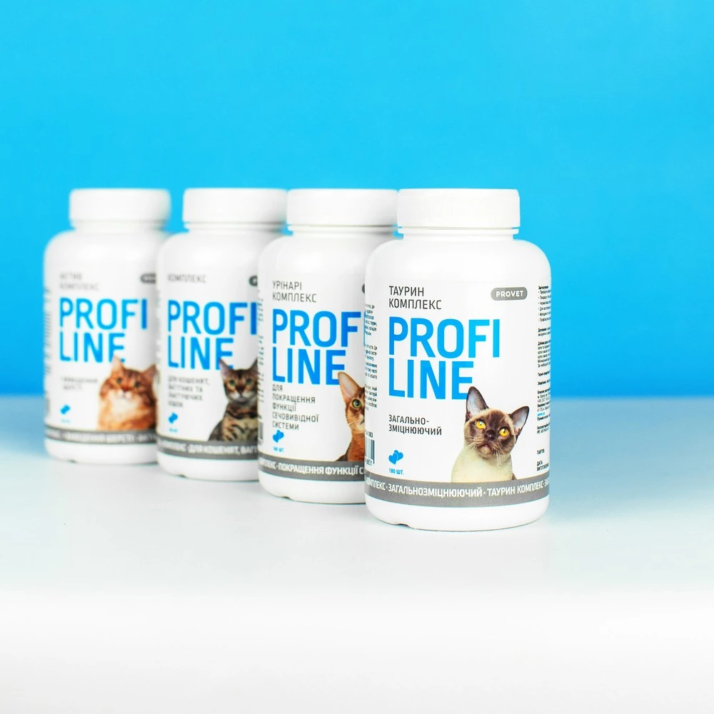 Вітаміни Provet PROFILINE для котів ТАУРИН комплекс 180 таб