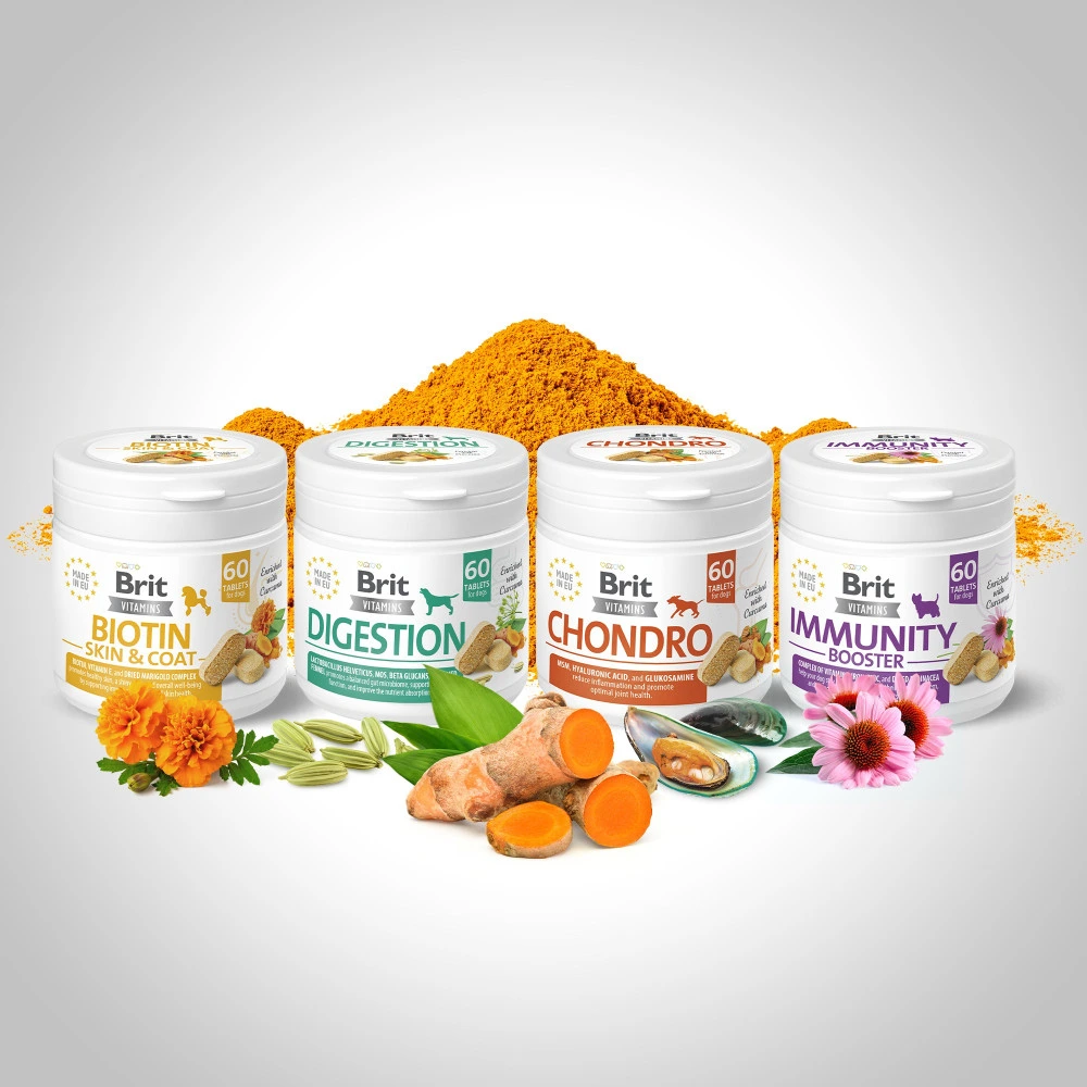 Вітаміни Brit Vitamins Immunity Booster для собак для імунітету 60 таблеток