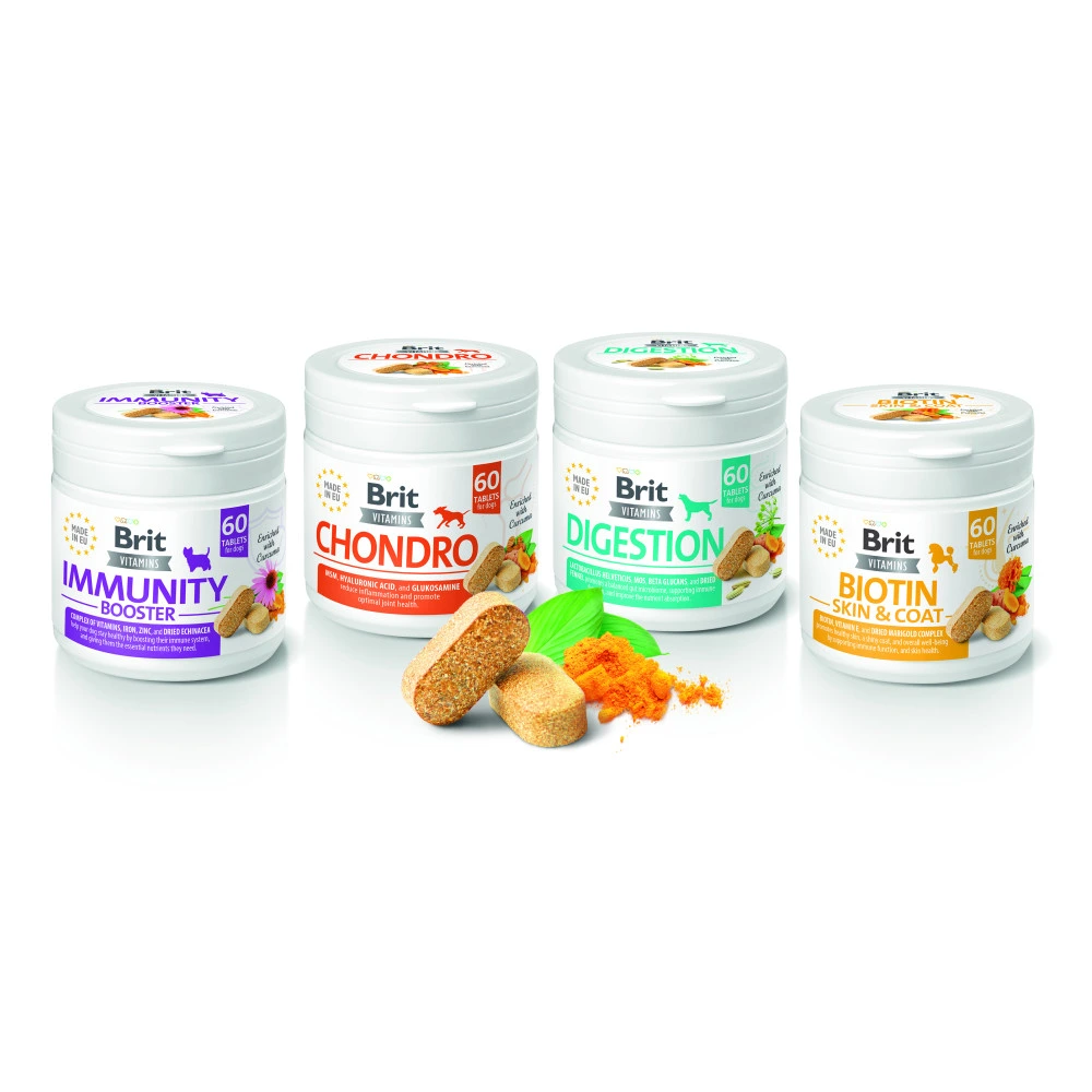 Вітаміни Brit Vitamins Immunity Booster для собак для імунітету 60 таблеток
