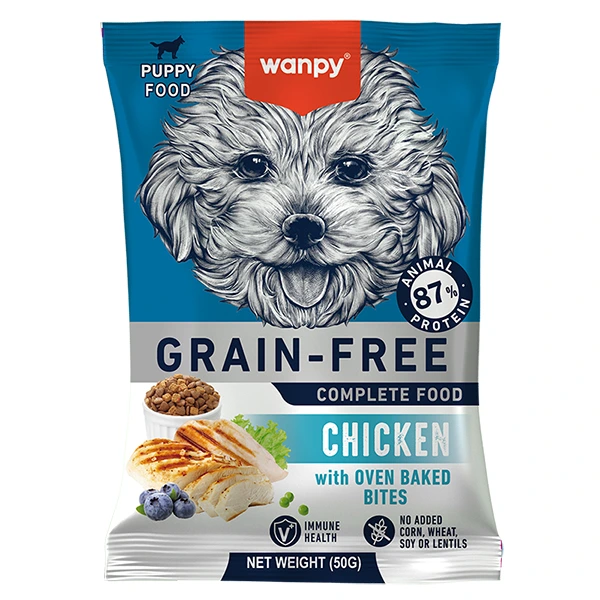 Wanpy Puppy Grain Free Chicken ВАНПІ КУРКА ДЛЯ ЦУЦЕНЯТ сухий беззерновий корм 50г