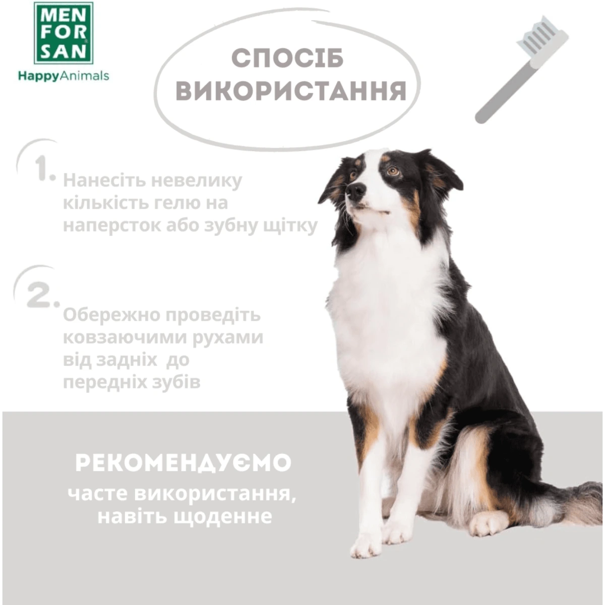 Дентал гель для собак MENFORSAN, 60 мл
