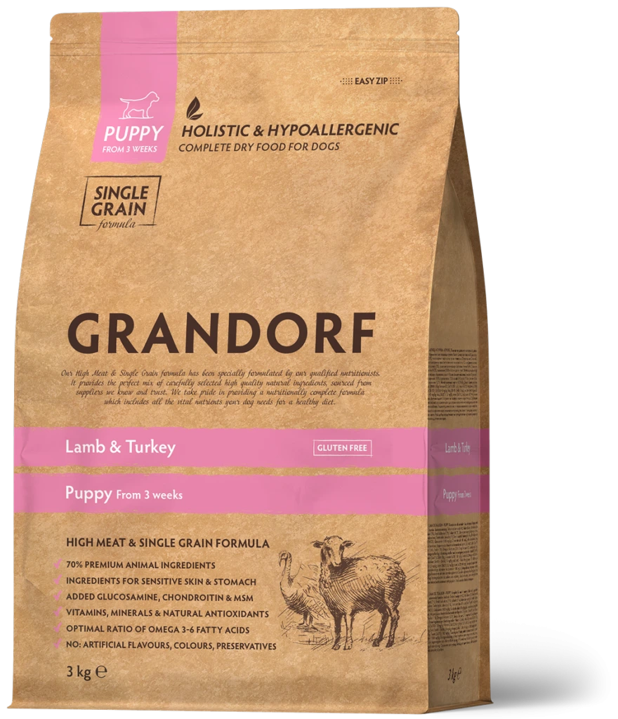 Корм для собак Grandorf Dog Puppy Lamb & Turkey, 1 кг