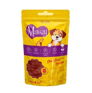 Ласощі для собак Mavsy Dried Duck Sausage 100г