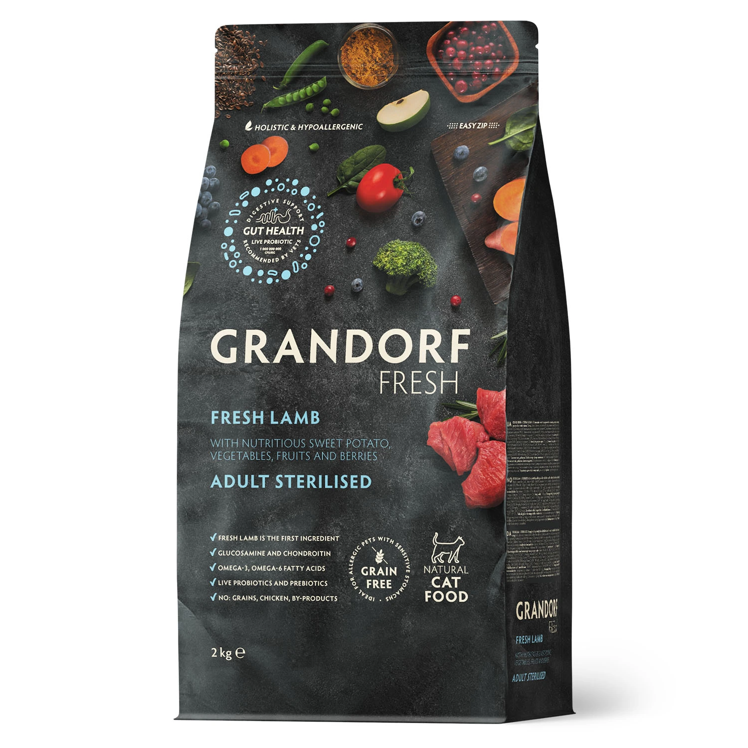 Корм для котів Grandorf Fresh Steril Cat Lamb & Sweet Potato, 2 кг