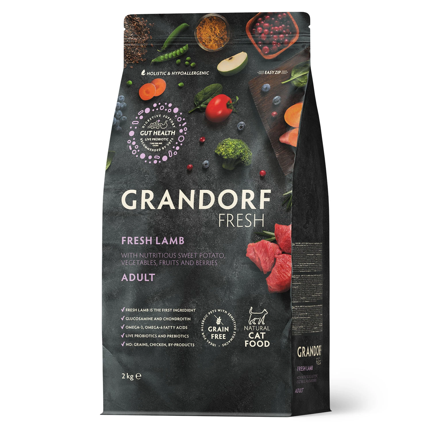 Корм для котів Grandorf Fresh Adult Cat Lamb & Sweet Potato, 2 кг