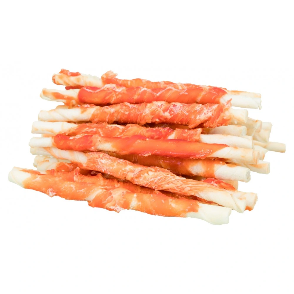 Ласощі Trixie Denta Fun Chicken Chewing Rolls для собак Паличка для чищення зубів з куркою 12 см 240 г 30 шт