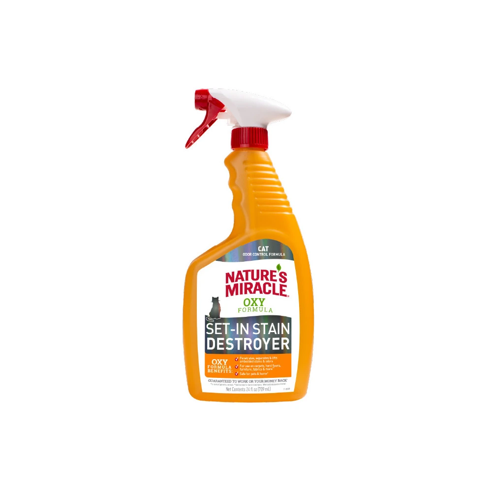 Средство 8в1 для устранения пятен и запахов от кошек Nature's Miracle Cat Orange Oxy Spray 709 мл