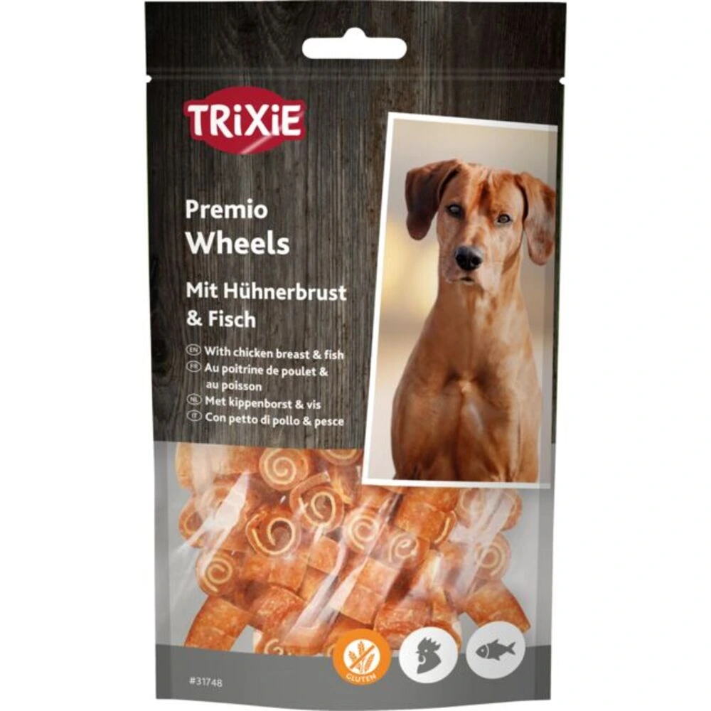 Ласощі Trixie Premio Fish Chicken Wheels для собак з куркою та рибою 75 г