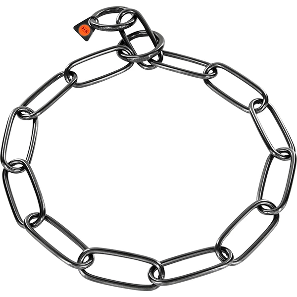 Sprenger Collar Extra Long Link СПРЕНГЕР НАШИЙНИК для собак, екстрадовга ланка 4мм, воронована нержавіюча сталь