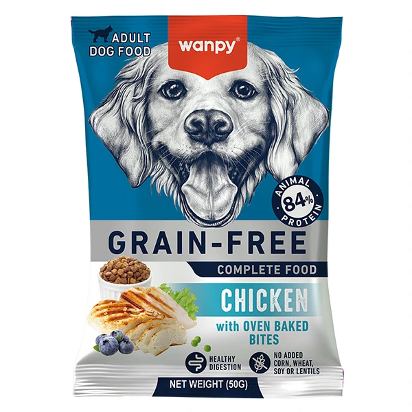 Wanpy Adult Dog Grain Free Chicken ВАНПИ КУРИЦА ДЛЯ СОБАК сухой беззерновой корм 50г