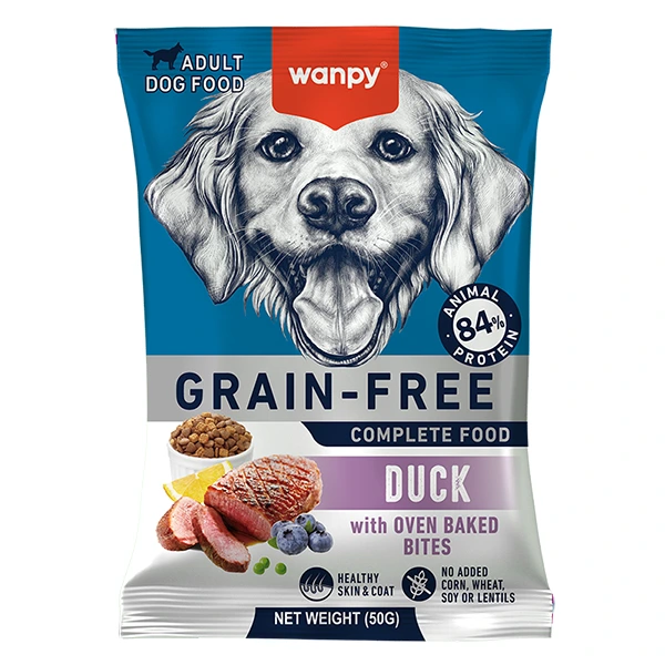 Wanpy Grain Free Duck ВАНПИ УТКА ДЛЯ СОБАК сухой беззерновой корм 50г