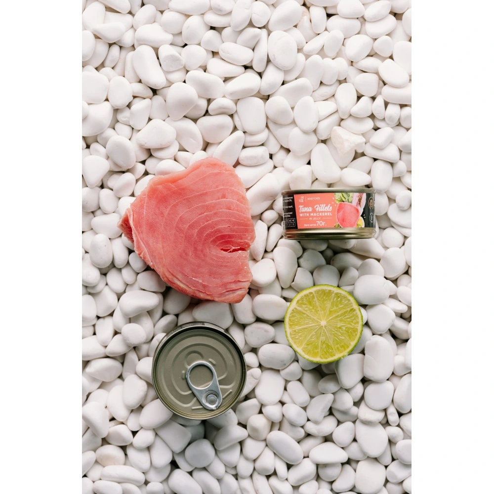 Корм вологий Savory Tuna Fillets rich in Mackerel in Jelly for Adult Cats філе тунця з макреллю в желе для дорослих котів, 7