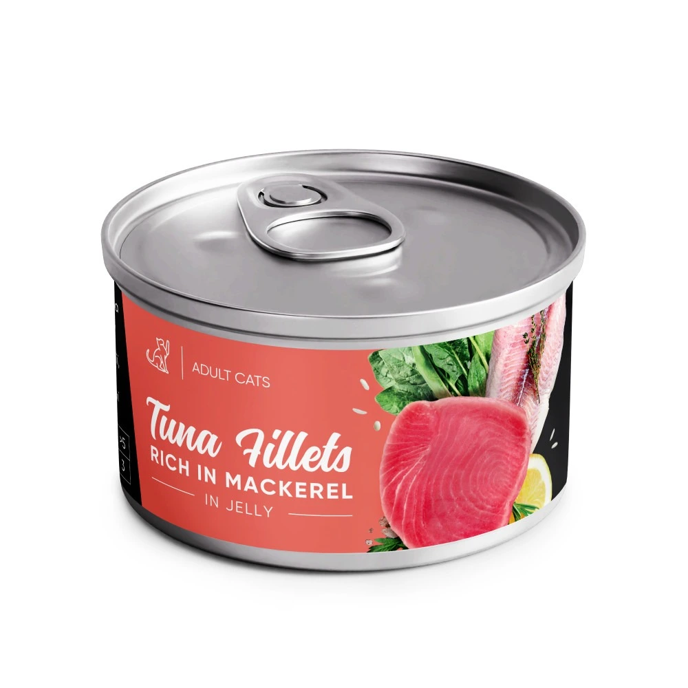 Корм вологий Savory Tuna Fillets rich in Mackerel in Jelly for Adult Cats філе тунця з макреллю в желе для дорослих котів, 7