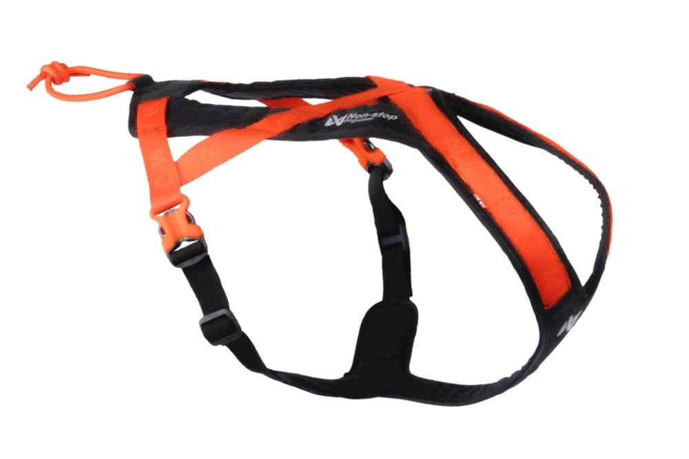Шлейка для собак Rush harness Non-stop dogwear Чорний/Помаранчевий 4