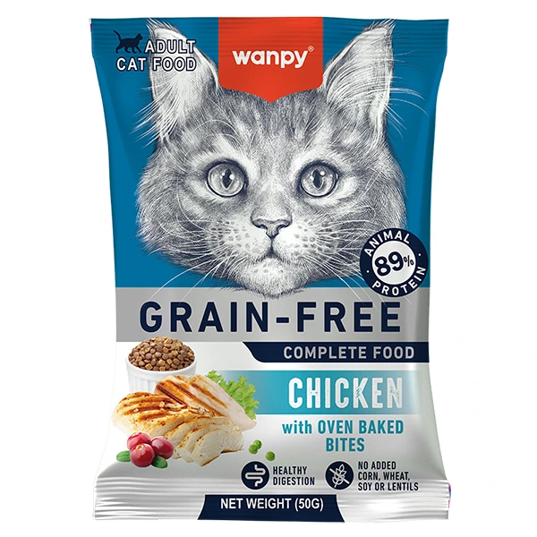 Wanpy Adult Cat Grain Free Chicken ВАНПІ КУРКА ДЛЯ КОТІВ сухий беззерновий корм 50г
