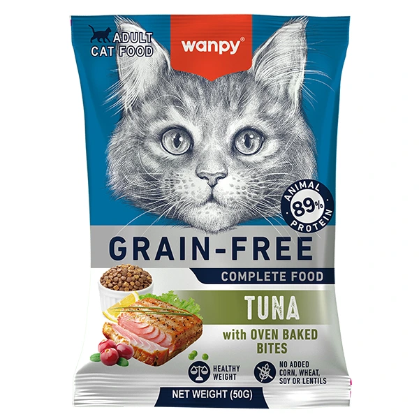Wanpy Adult Cat Grain Free Tuna ВАНПІ ТУНЕЦЬ ДЛЯ КОТІВ сухий беззерновий корм 50г