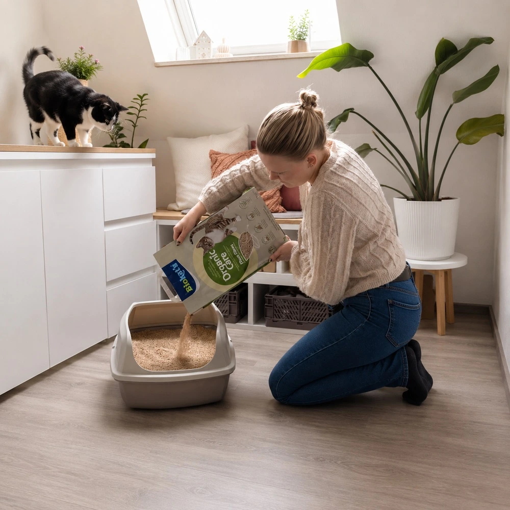Наповнювач рослинний Biokats для котячого туалету Organic Care 8л/3,2кг