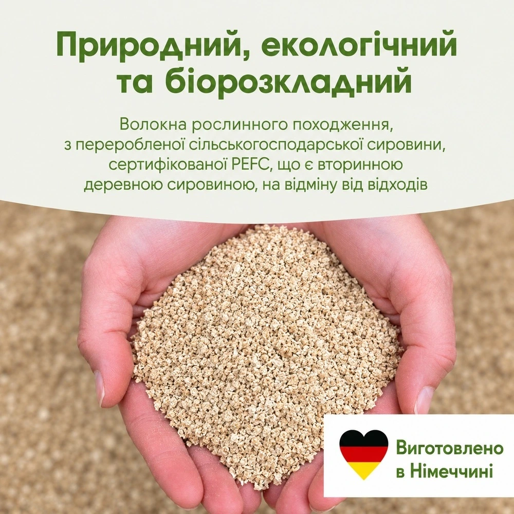 Наповнювач деревний Biokats для котячого туалету Organic Care 8л/3кг