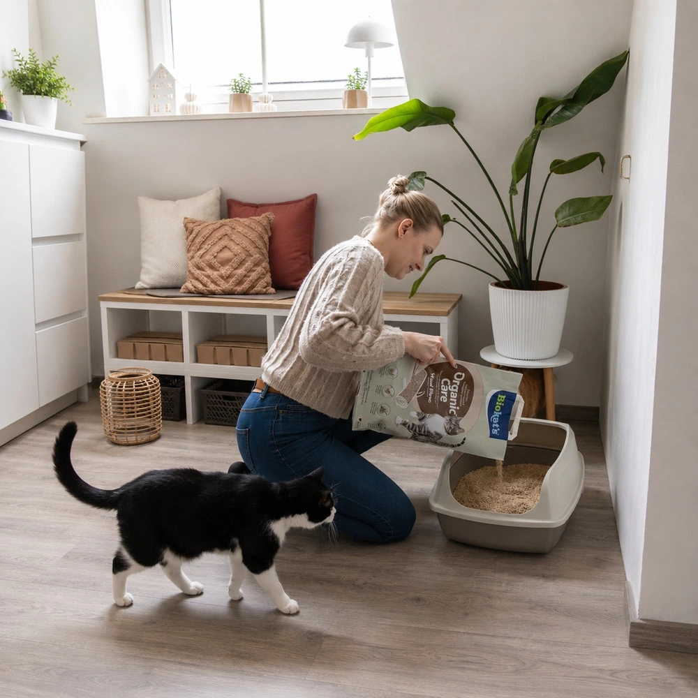 Наповнювач деревний Biokats для котячого туалету Organic Care 8л/3кг