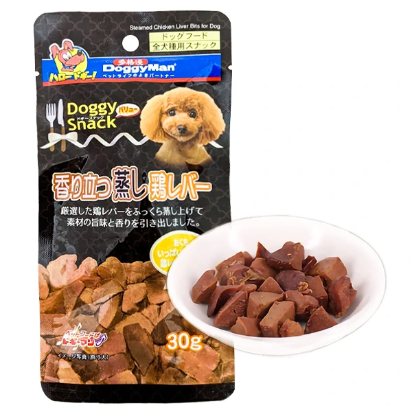 DoggyMan Steamed Chicken Liver Bits ДОГГІМЕН КУРЯЧА ПЕЧІНКА НА ПАРІ ласощі для собак