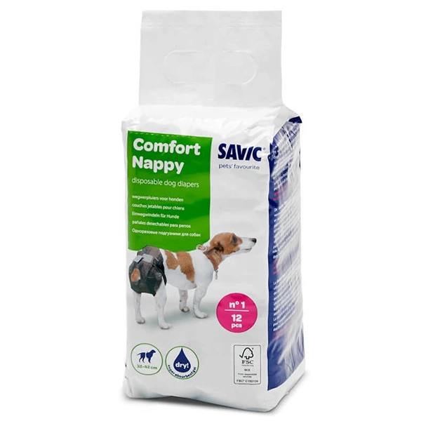 Підгузки для собак Savic Comfort Nappy, T1, 32 - 42 см