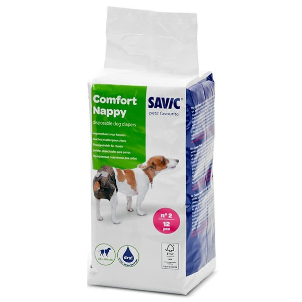 Підгузки для собак Savic Comfort Nappy, T2, 34 - 44 см