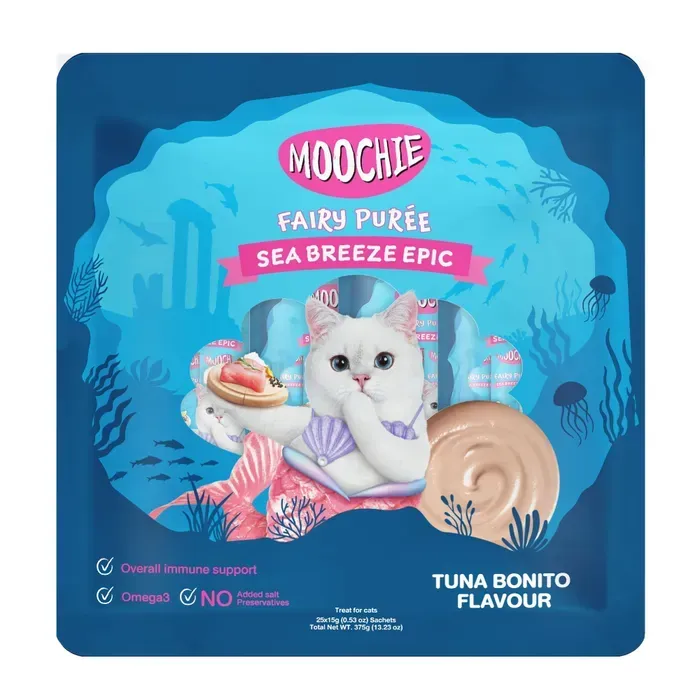 Ласощі Moochie Fairy Puree д/котів рідкі з тунцем Боніто 25х15г